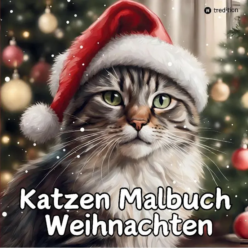 Katzen Malbuch Weihnachten Weihnachtskatzen Magische Katzen Zum Ausmalen Für Katzenliebhaber 40 Süße Katzen Am Kamin Weihnachtsbaum Blockhaus Geschenk