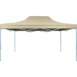 vidaXL Faltpavillon 4,5 x 3 m Cremeweiß
