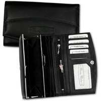 Money Maker Kellnerbörse Money Maker RFID Blocker Echtleder (Kellnerbörse), Kellnerbörse aus Echtleder schwarz, Größe ca. 16cm schwarz