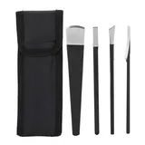 ZJchao Pediküre-Set, Professionelle Hornhauthobel Klingen aus Edelstahl, Pediküre Messer Kits mit Flachkopfmesser, Kegelmesser, Schaber und Aufbewahrungstasche für Fußpflege