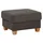 Home Affaire Polsterhocker Dalia Luxus-Microfaser 66 x 46 x 76 cm Grau