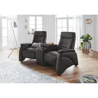 exxpo - sofa fashion 2,5-Sitzer Ascoli, Kinosofa mit hohem Sitzkomfort, bequeme Armlehnen, inkl. Relaxfunktion, mit Ablage und Staufach, hohe Rückenlehne schwarz
