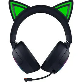Razer Kraken Kitty V3 Pro Schwarz - Kabelloses RGB-Kitty-Headset für Gaming