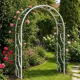 DanDiBo Ambiente Rosenbogen 150 cm Grau/Silber