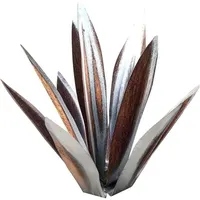 Diy-eisenstatue Einer Tequila-agave, Ornament-skulptur Für Garten, Terrasse Und Hof, Silber, 27 Cm - Crezuo