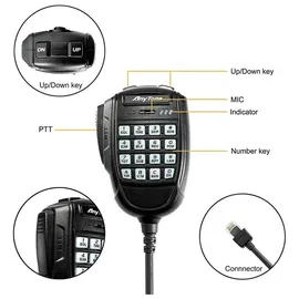 AnyTone AT-779UV Dualband 144–146 MHz, Walkie Talkie, Schwarz