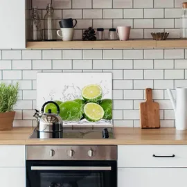 mySPOTTi Mini-Spritzschutzplatte Aqua Limette 59 cm x 41 cm