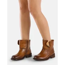 felmini wide fit Stiefelette Stiefelette Leder | Braun - 38