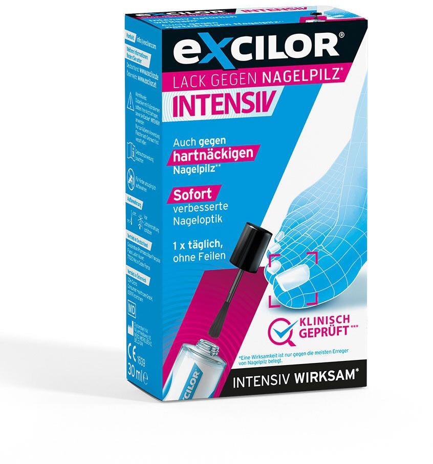 Excilor® Intensiv Lack Gegen Nagelpilz Wirkstoffhaltiger Nagellack 30 ml 30 ml Wirkstoffhaltiger Nagellack
