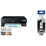 Epson EcoTank ET-8550 Plus zusätzliches 114 Fotoschwarz Tintenflasche