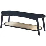 [en.casa] Couchtisch Taivalkoski Schwarz Bambus 120 x 43 x 40 cm