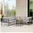 Outsunny Gartenmöbel Set Loungeset dunkelgrau