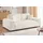 S-Style Couch Plüschcord 2-Sitzer Beige