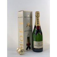 Moet Chandon Brut Champagner Gift Set + Bottle Stopper 0,75l Flasche 12%Vol
