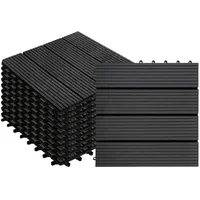 Floordirekt Klickfliese Royal 30 x 30 cm anthrazit