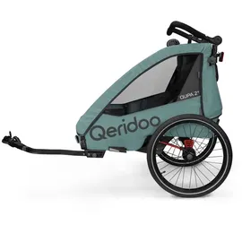Qeridoo QUPA 2 Plus Kinderanhänger Mineral Blue 2024