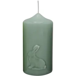 Kopschitz Kerzen Kerze Ostern "Hase" Seegrün gelackt 120 x Ø 60 mm