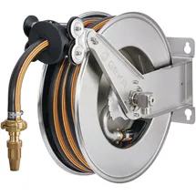 GEKA plus EA15SK automatischer Schlauchaufroller mit 11 m EPDM-Schlauch grau