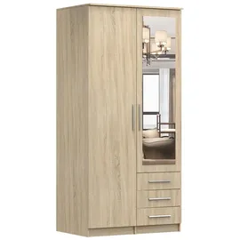 fabryka mebli idczak Drehtürenschrank Schantal 100 x 207 x 61 cm Braun