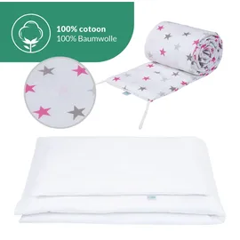 Waldin Babybett Kinderbett 7in1 mit Matratze,