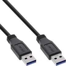 InLine USB 3.0 Kabel, A an A, schwarz, 3m