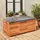 sweeek Gartentruhe 200 l 125 x 60 x 96 cm Braun
