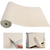 Kratzmatte für Katzen, 40x200 cm, Wiederverwendbar, Selbstklebende Kratzmatte aus Polyester, Kratzschutz für Katzen Ideal zum Schutz von Möbeln, Wänden und Ecken, Beige