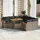 vidaXL Garten-Lounge-Set 9-tlg. grau