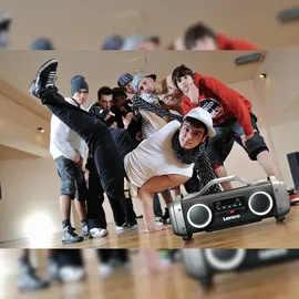 Lenco SPR-200 schwarz/grau