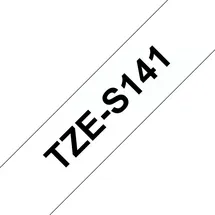 Brother TZe-S141 transparent auf schwarz 1,8cm x 8m