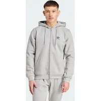 Adidas Trefoil Essentials Reißverschlusspullover Medium Grey Heather S