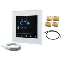 Jollytherm Regelset Top-Therm Comfort Thermostatregler digital mit Timerfunktion Weiß