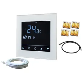 Jollytherm Regelset Top-Therm Comfort Thermostatregler digital mit Timerfunktion Weiß