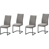 Hti-Living HTI-Line, Schwingstuhl 4er-Set Braun