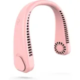 Tragbarer Usb-ventilator, Flügelloser Nackenventilator, Nackenventilator, Usb-ventilator Für Kinder Und Erwachsene, Tragbarer Mini-ventilator, Für Outdoor, Sport, Büro (pink) Mumu