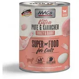 MAC's Cat Kitten Pute & Kaninchen 6 x 800g Dose Katzennassfutter