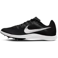 Nike Rival Distance Sneaker, Black/METALLIC Silver-DK Smoke Grey, 40.5