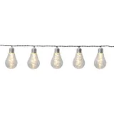 Star Trading LED-Lichterkette Solar 1,8 m Transparent Warmweiß