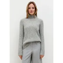More & More Rundhalspullover grau 40