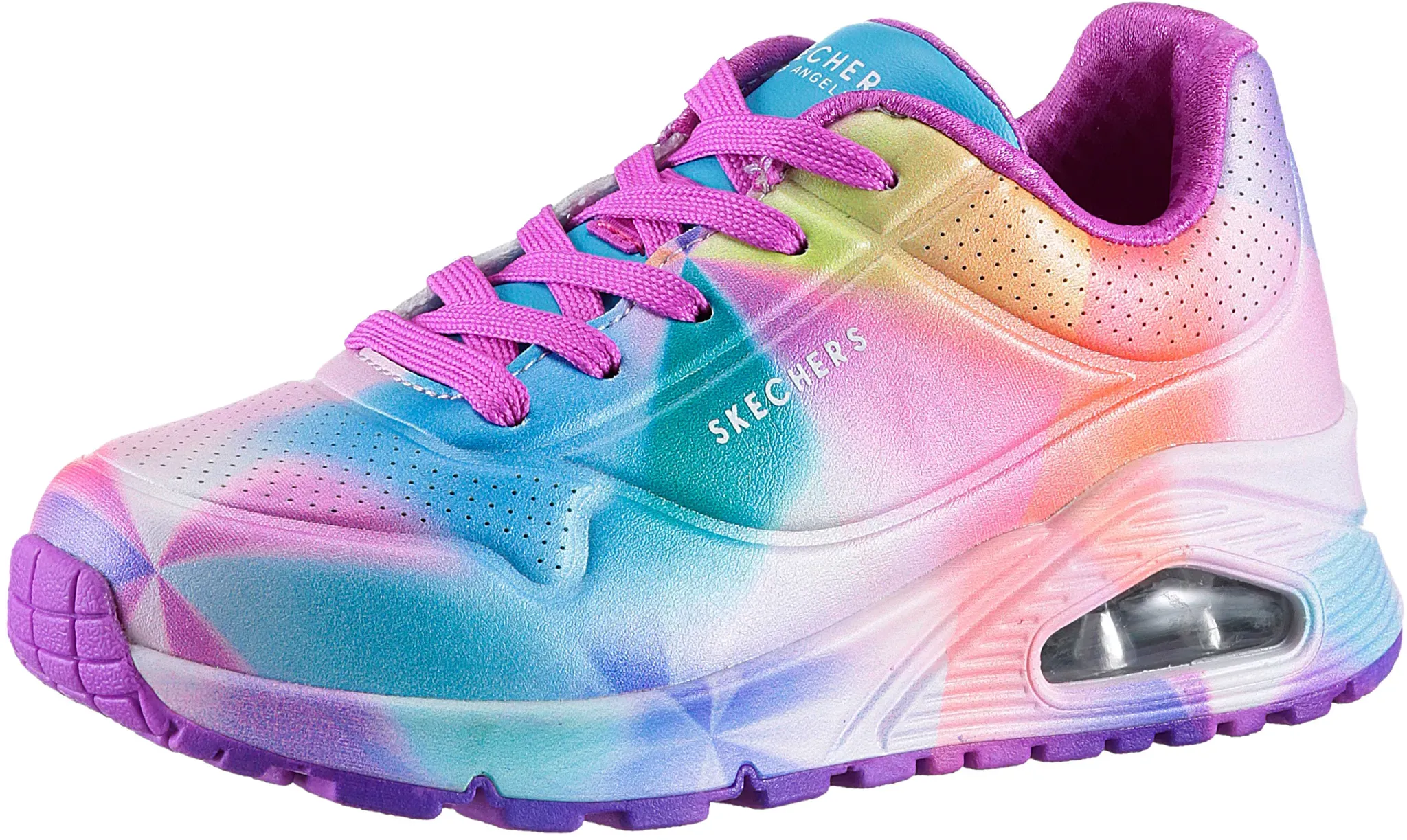 Skechers Sneaker »UNO GEN1«, Schnürschuh, Freizeitschuh, Pride mit allover Regenbogen Farbverlauf Skechers regenbogenfarben batik 34