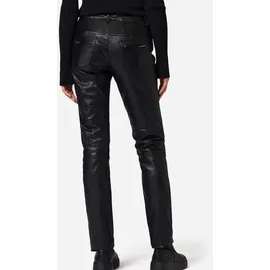 Ricano Donna - Damen Lederhose in Biker-Optik (Slim Fit/Regular Waist) – echtes (Premium) Ziegen Leder Braun, 2XL) - XXL