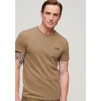 Superdry Vintage Logo Embroidered Kurzarm-t-shirt - Buck Tan Brown