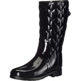 Hunter Original Veredelte, Abgesteppte Damen-Kurz-Gummistiefel schwarz, Größe 40/41 - 40/41 EU