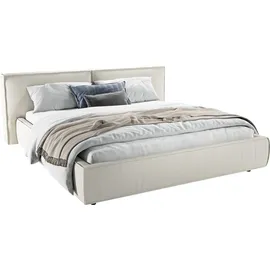 Home Affaire Polsterbett HOME AFFAIRE "Adrina mit Biesenoptik, Feincord und Luxus-Microfaser", beige (natur), B:182cm H:91cm L:230cm, 100% Polyester, Betten, Polsterbett, bis 280kg, auch in Überlänge 220 cm, 4 Breiten bis 200cm