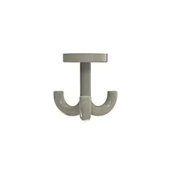 Hewi 477 Haken 477.90.05186 3-fach, drehbar, bis 15mm Dicke, sand