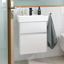 Villeroy & Boch Collaro Waschbeckenunterschrank 46 x 55 cm Glossy White