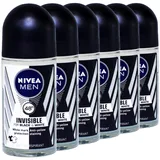 NIVEA MEN invisible for Black & White Roll On 50ml - 6 Stück pro Pack