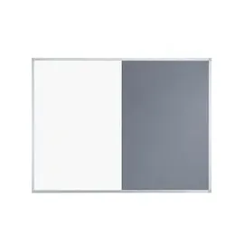 Franken Kombitafel 90 x 60 cm grau/weiß