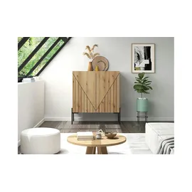 xonox Kommode Neo 80 x 91 x 40 cm Schwarz