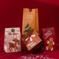 Adventskalender 24 Kraftpapiertüten Befüllen Weihnachtsfarben